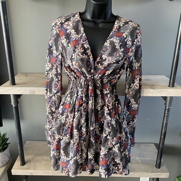 Free People Stealing Fire Tunic Mini Dress small - Picture 3 of 8